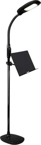 Miniatura 10 de OttLite Lámpara de pie LED con puerto USB y soporte para tableta, diseño blanco moderno, luz de pie LED ClearSun, cargador USB, controles activados