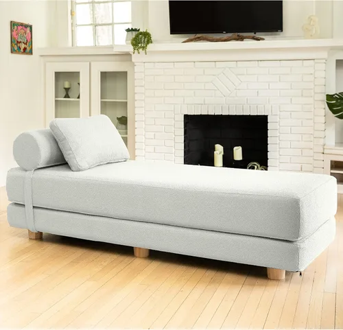 Miniatura 13 de Jaxx Avida Daybed - Tumbona plegable con colchón de espuma viscoelástica de primera calidad tamaño Queen - Fabricado en los Estados Unidos - Premium