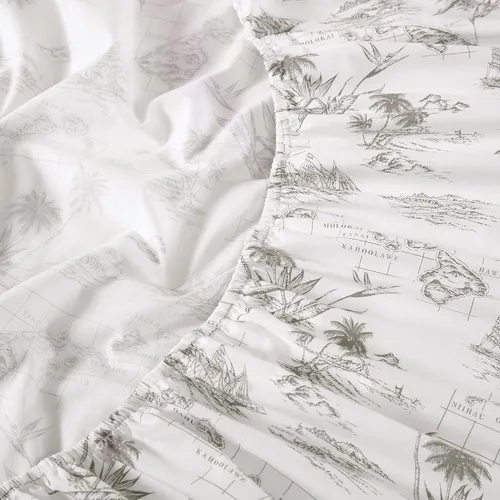 Miniatura 188 de Tommy Bahama - Juego de sábanas tamaño King, ropa de cama de percal 100% algodón con una sensación crujiente y fresca, sábanas con sábana bajera