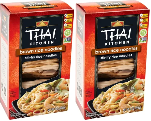 Miniatura 7 de Thai Kitchen Fideos de arroz integral sin gluten, 8 onzas