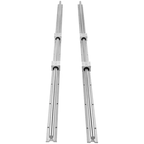 Miniatura 9 de VEVOR Riel lineal, 2 piezas SBR20-1500mm, carril de deslizamiento lineal, kit CNC de 4 piezas de bloque de rodamiento SBR20UU, kit de carriles