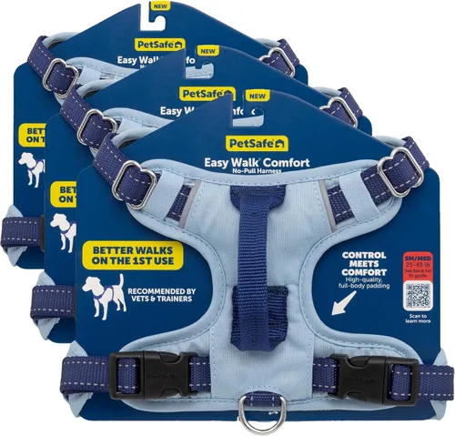Miniatura 13 de PetSafe Easy Walk Comfort Arnés para Perro Anti-tirones - Mejor Arnés de Entrenamiento para Caminar - Diseño Acolchado de Cuerpo Completo - Tela