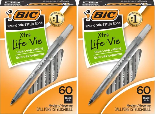 Miniatura 25 de BIC Round Stic Xtra Life - Bolígrafo redondo, punta mediana