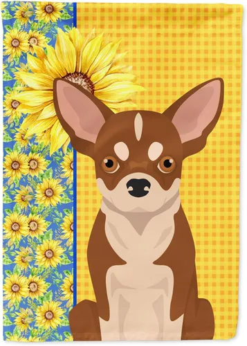 Miniatura 10 de Caroline's Treasures WDK5331CHF - Bandera de verano con diseño de girasoles rojos y blancos, manga grande, para porche, para colgar en la pared