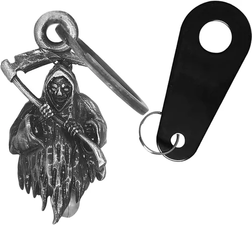Miniatura 19 de Dream Apparel Campana de motocicleta Guardian Angel Drive Away Gremlin, campana de motociclista para hombres y mujeres, regalo de buena suerte
