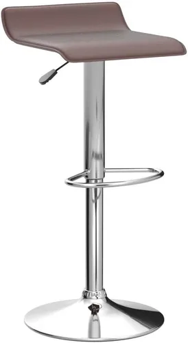 Miniatura 5 de BestOffice Juego de 2 taburetes de bar ajustables, taburetes de bar con modernos taburetes giratorios de piel sintética para silla de altura