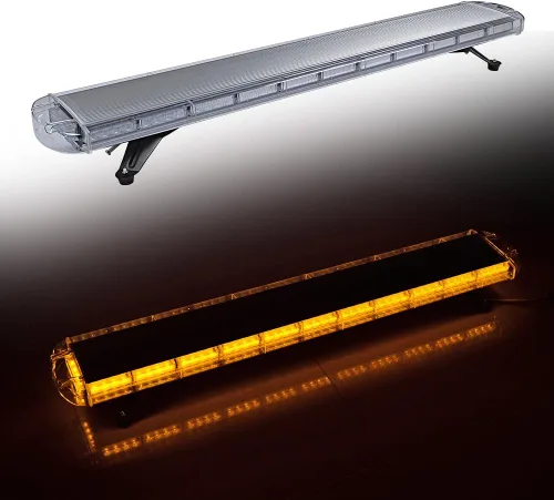 Miniatura 8 de CORP Combo ámbar de advertencia de emergencia de 51 pulgadas 96 LED barra de luz estroboscópica en la azotea con 8 piezas ultra fina de 20 LED flash