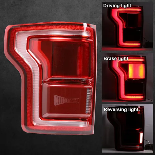 Miniatura 4 de Luz trasera LED con punto ciego compatible con Ford F150 2015 2016 2017 Lado izquierdo del conductor Luz trasera Lámpara de freno trasera Montaje