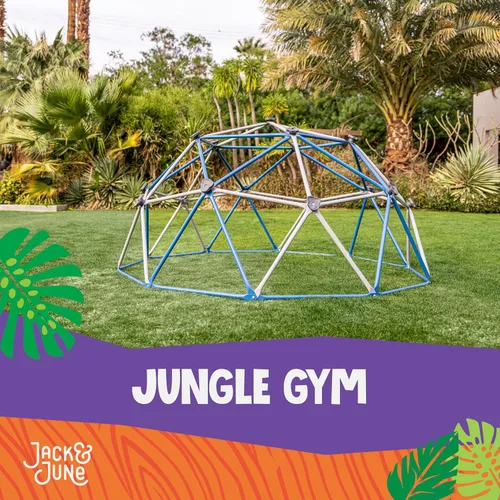 Miniatura 2 de Jack and June Escalador de gimnasio de jungla de acero resistente a los rayos UV, color azul