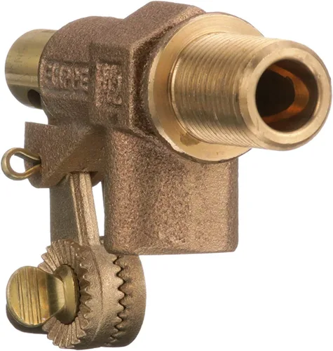 Miniatura 4 de Watts Serie 500 Válvula de flotador de bronce resistente de 1/2", entrada roscada NPT hembra, Montaje en pared de tanque, Brida mecanizada, Brazos