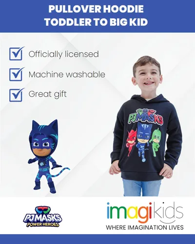 Miniatura 2 de PJ Masks Catboy Owlette Gekko SizeRangeDescription1 Sudadera con capucha de forro polar SizeDescription1
