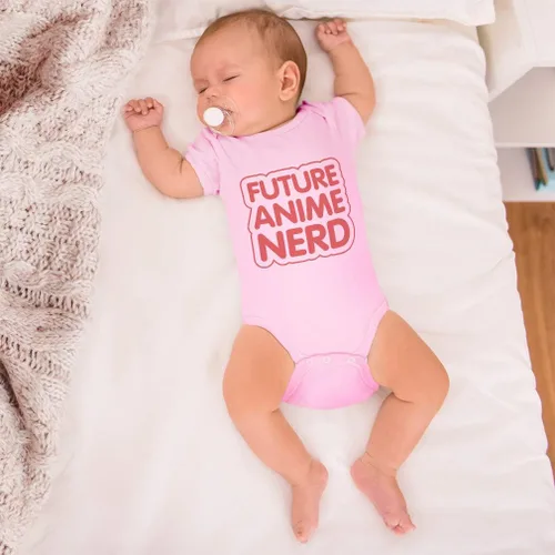 Miniatura 5 de Body de bebé personalizado Futuro Anime Nerd Humor divertido Algodón Niño y Niña Ropa