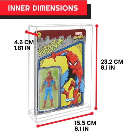 Miniatura 4 de EVORETRO Estuche Protector de Exhibición de Figuras de Acción Compatible con Star Wars, Marvel Legends, Figuras de Acción con Tarjeta GI-Joe de 3.75