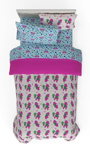 Miniatura 107 de Franco - Juego de ropa de cama para niños, edredón y sábanas supersuaves con funda de almohada, 5 piezas, tamaño individual, Jurassic World, 6A1348
