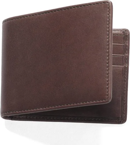 Miniatura 6 de Leatherology Cartera Bifold Delgada para Hombres Cartera Delgada de Bolsillo Frontal con 6 Ranuras para Tarjetas, Compartimento para Billetes y 2