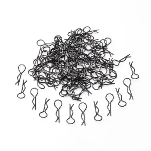 Miniatura 5 de 100 piezas de clips de cuerpo RC universales Springy R Pines para todos los coches de carretera a escala 1/8 en carretera Buggy Rock Crawler Truck