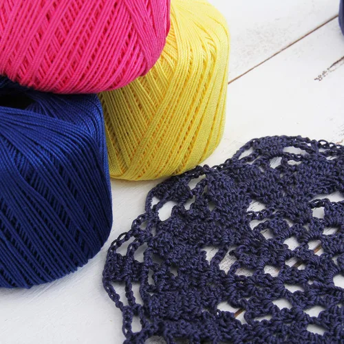 Miniatura 8 de Hilo de croché Threadart, 100 % algodón, talla 10 Rosa