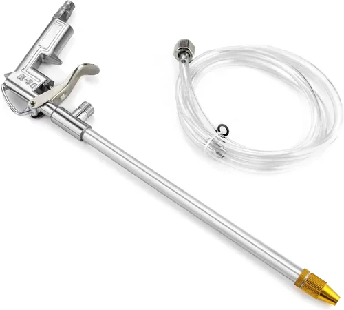 Miniatura 2 de QWORK Pistola de pulverización, Kit de pistola lavadora de limpieza de motor de aire neumática de aluminio, 1/4
