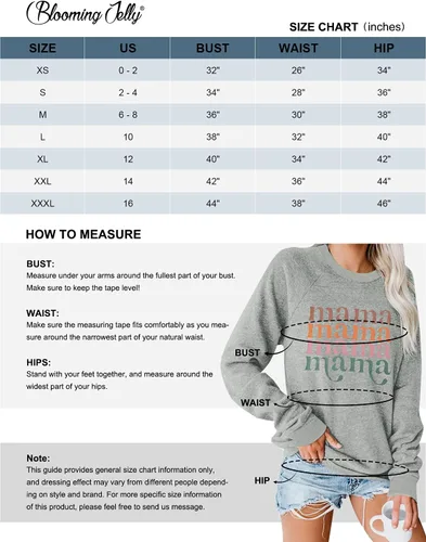 Miniatura 6 de Blooming Jelly Sudadera con cuello redondo y manga larga para mujer, con estampado de letras, estilo casual, con estampado de letras