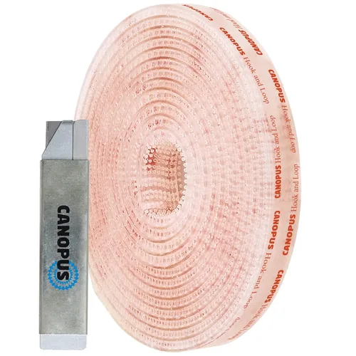 CANOPUS Cinta de velcro con adhesivo (½ pulgadas x 6 pies), cierre resellable resistente SJ3560, cinta de montaje para colgar marcos de fotos,