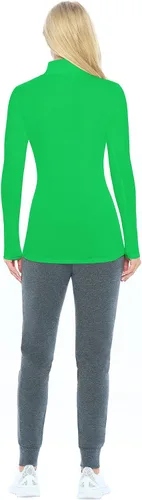 Miniatura 3 de Natural Uniforms Camiseta de manga larga con cuello alto falso para mujer