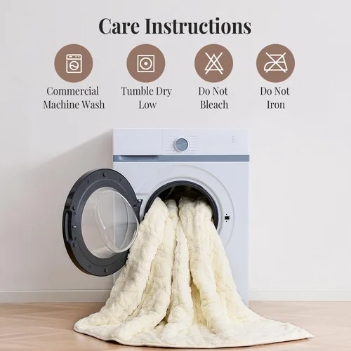 Miniatura 7 de Topblan - Manta pesada para adultos de 12 libras, suaves y cómodas mantas de forro polar con sherpa lanudo, manta pesada de jacquard elegante