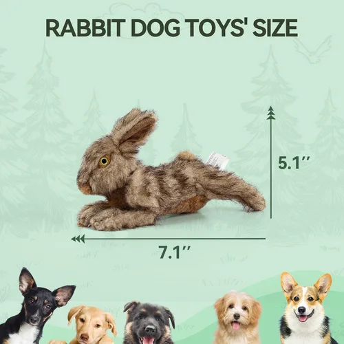 Miniatura 3 de ALL FOR PAWS Juguetes Chirriantes para Perros, Juguetes de Animales de Peluche para Perros, Juguete de Peluche para Perros Pequeños, Medianos