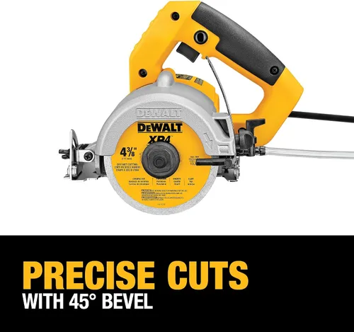 Miniatura 5 de DEWALT DWC860W – Sierra de mampostería para trabajos en mojado/seco, 4-3/8 pulgadas