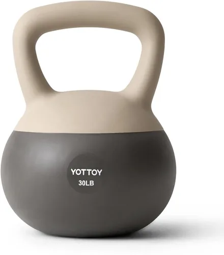 Miniatura 22 de YOTTOY Pesa rusa suave, juego para entrenamiento de fuerza y entrenamientos en casa, base acolchada de lados suaves, mango ancho, ideal
