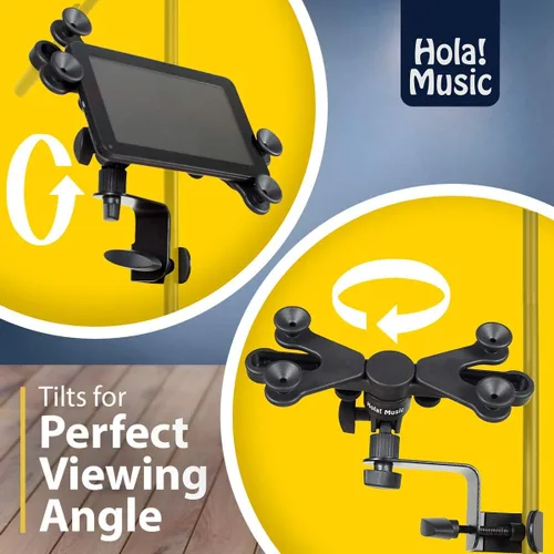 Miniatura 5 de ¡Hola! HM-MTH, soporte para tableta, micrófono y celular, para aparatos con pantallas de 6 a 15 pulgadas