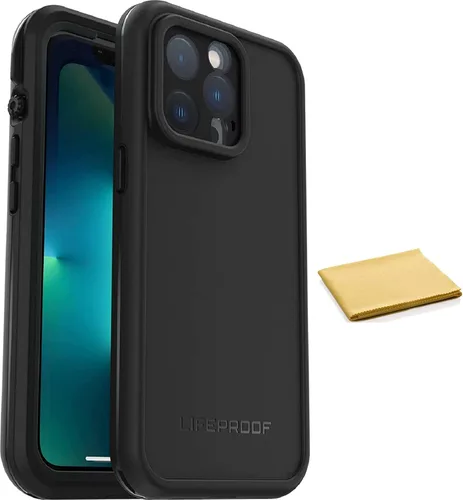 LifeProof FRē Series - Funda impermeable con Magsafe para iPhone 13 Pro (solo con paño de limpieza, embalaje no minorista), color negro