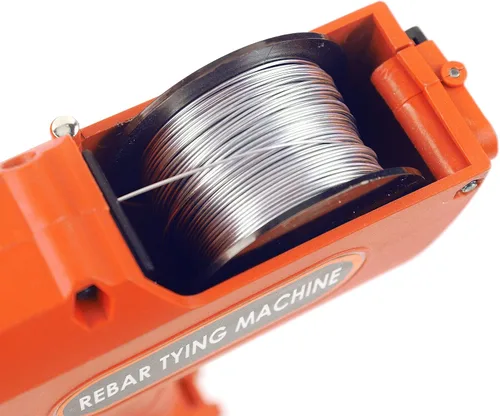 Miniatura 6 de Máquina de atar barras de refuerzo de 8 a 1.339 in, herramienta automática de atar barras de refuerzo con alicates + 2 baterías, máquina de atar