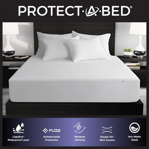 Miniatura 2 de Protect-A-Bed Essential - Protector de colchón tamaño individual, resistente a los ácaros, sin ruido y a los olores, 100% impermeable, lavable a