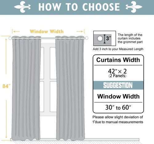Miniatura 7 de ChrisDowa Cortinas 100% Opacas para Dormitorio con Forro Negro, 2 Capas Gruesas Totalmente Opacas con Aislamiento Térmico y Ojales, Cortinas de Gris