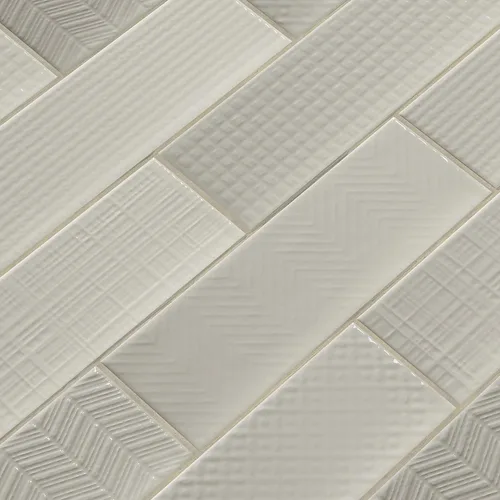 Miniatura 3 de MSI Urbano Crema 3D Mix - Azulejos de metro de cerámica brillante de 4 x 12 pulgadas para baño, cocina y pared decorativa