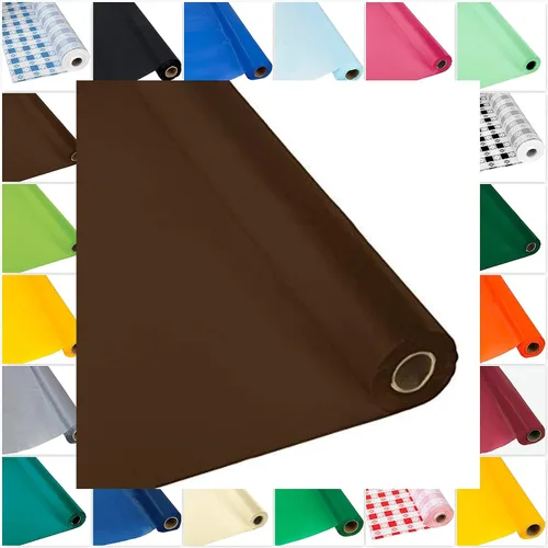Miniatura 25 de DIY Craft - Rollo de plástico negro para mesa de banquete, 300 pies de largo (26 colores)