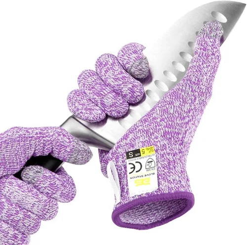 Miniatura 19 de Glove Station Guantes de corte ultra duraderos de la serie resistentes a los cortes, guantes de corte para chefs, barbacoa y cocina, protección