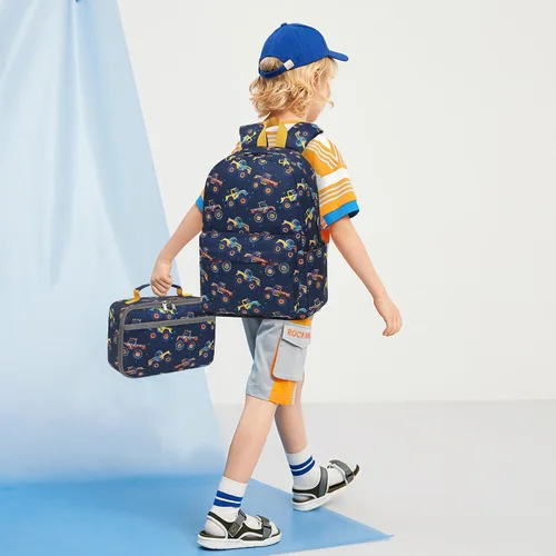 Miniatura 88 de CAMTOP - Conjunto de mochila y lonchera con estampados divertidos para niños de preescolar y primaria), Y0058-2