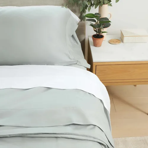 Miniatura 3 de Juego de sábanas esencial SLUMBER CLOUD - Tecnología de regulación de temperatura de la NASA - Juego completo de sábanas refrescantes de lino Twin XL