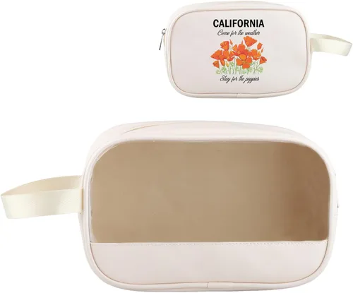 PWHAOO Bolsa de lona de California Poppy de California, bolsa de lona del estado de California, regalo de amapola americana