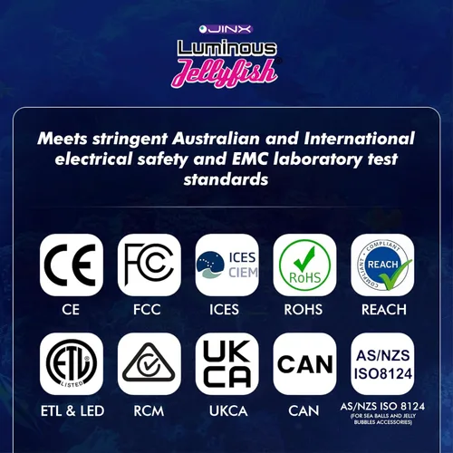 Miniatura 11 de JINX LUMINOUS JELLYFISH Lámpara grande de alta calidad – Luz LED de 14 pulgadas para acuario con medusas flotantes realistas – Alternativa