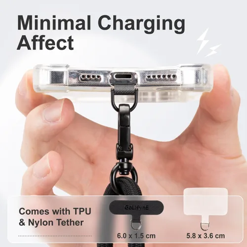 Miniatura 3 de Cordón universal para teléfono, correa cruzada antirrobo para iPhone 16 Pro Max y la mayoría de teléfonos inteligentes, soporte ajustable