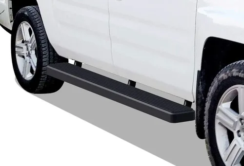 Miniatura 14 de APS Estribos negros estilo compatible con Honda Ridgeline 2006-2014 Crew Cab (barras nerf barras laterales escalones laterales)