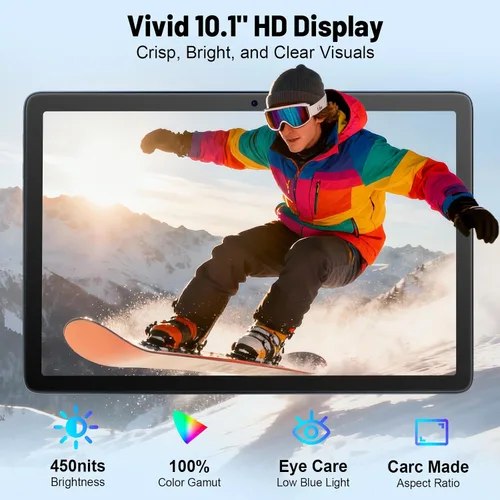 Miniatura 7 de Tablet Android, tabletas electrónicas Android 15, 16 GB de RAM, 128 GB ROM 1 TB Expand, Octa-Core, WiFi 5G, cámara de 13 MP+5MP, batería de 8000