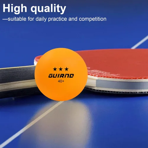 Miniatura 3 de 20 paquetes de pelotas de ping pong, pelotas de tenis de mesa de 3 estrellas, más de 40 pelotas de pong para competencia y juego recreativo, pelota