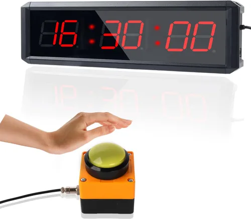 Miniatura 8 de Temporizador de fitness con botón de cronómetro, adecuado para escuela/examen/ejercicio en casa/gimnasio/fitness SMAHEAT Temporizador electrónico