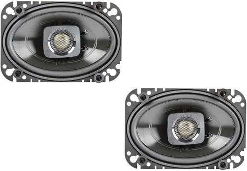 Polk Audio DB462 DB+ Series - Altavoz coaxial de 4 x 6 pulgadas para coche y marina, altavoz de audio de 2 vías para barco y automóvil, respuesta de
