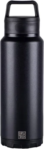 Miniatura 12 de BruTrek ker Bottle – Vaso aislado de acero inoxidable mantiene las bebidas calientes o frías, 2 piezas con tapa para bebidas y verter, reutilizable