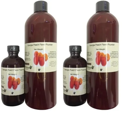 OliveNation Georgia Fuente de sabor a melocotón, sin azúcar, soluble en agua, saborizante para helados, refrescos, productos horneados, sin OMG, sin
