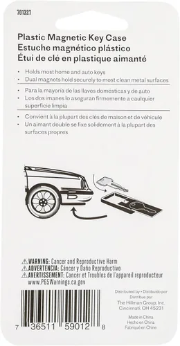 Miniatura 7 de Hillman - Estuche magnético grande de plástico para llaves